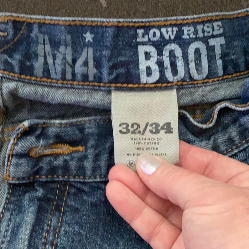 Ariat M4 Low rise boot cut 32/34 men’s jeans